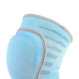 Maxbell Youth Knee Pad Thickened Sponge Anti Slip Elastic for Tennis Skating Blue