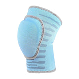 Maxbell Youth Knee Pad Thickened Sponge Anti Slip Elastic for Tennis Skating Blue