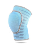 Maxbell Youth Knee Pad Thickened Sponge Anti Slip Elastic for Tennis Skating Blue