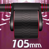 Maxbell Abdominal Roller Exercise Waist Trainer Non Slip ABs Wheel Roller for Unisex Red