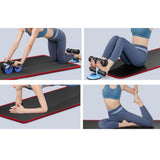 Maxbell Abdominal Roller Exercise Waist Trainer Non Slip ABs Wheel Roller for Unisex Red