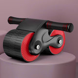 Maxbell Abdominal Roller Exercise Waist Trainer Non Slip ABs Wheel Roller for Unisex Red