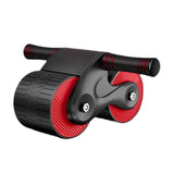 Maxbell Abdominal Roller Exercise Waist Trainer Non Slip ABs Wheel Roller for Unisex Red