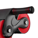 Maxbell Abdominal Roller Exercise Waist Trainer Non Slip ABs Wheel Roller for Unisex Red