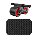 Maxbell Abdominal Roller Exercise Waist Trainer Non Slip ABs Wheel Roller for Unisex Red