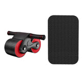 Maxbell Abdominal Roller Exercise Waist Trainer Non Slip ABs Wheel Roller for Unisex Red
