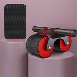 Maxbell Abdominal Roller Exercise Waist Trainer Non Slip ABs Wheel Roller for Unisex Red