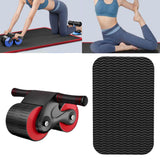 Maxbell Abdominal Roller Exercise Waist Trainer Non Slip ABs Wheel Roller for Unisex Red