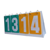 Maxbell 4 digits Flip Score Board Large Game for Tennis Ball Basketball Volleyball Yellow Green