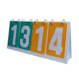 Maxbell 4 digits Flip Score Board Large Game for Tennis Ball Basketball Volleyball Yellow Green