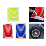 Maxbell Reflective Stickers Tire Applique Wheel Decals for Bikes Outdoor Accessories red