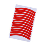 Maxbell Reflective Stickers Tire Applique Wheel Decals for Bikes Outdoor Accessories red