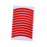Maxbell Reflective Stickers Tire Applique Wheel Decals for Bikes Outdoor Accessories red
