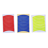 Maxbell Reflective Stickers Tire Applique Wheel Decals for Bikes Outdoor Accessories red