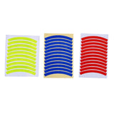 Maxbell Reflective Stickers Tire Applique Wheel Decals for Bikes Outdoor Accessories red