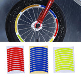 Maxbell Reflective Stickers Tire Applique Wheel Decals for Bikes Outdoor Accessories red