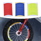 Maxbell Reflective Stickers Tire Applique Wheel Decals for Bikes Outdoor Accessories red