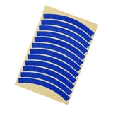 Maxbell Reflective Stickers Tire Applique Wheel Decals for Bikes Outdoor Accessories blue