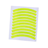 Maxbell Reflective Stickers Tire Applique Wheel Decals for Bikes Outdoor Accessories yellow
