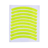 Maxbell Reflective Stickers Tire Applique Wheel Decals for Bikes Outdoor Accessories yellow