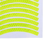 Maxbell Reflective Stickers Tire Applique Wheel Decals for Bikes Outdoor Accessories yellow