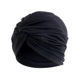 Maxbell Women Turban Hat Cover Cap Stretch Hijab Pre Tied Knot Muslim Fashion Black