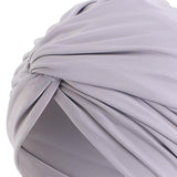 Maxbell Women Turban Hat Cover Cap Stretch Hijab Pre Tied Knot Muslim Fashion Gray