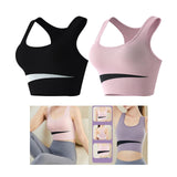 Maxbell Women Sports Bra Tops Vest Shockproof Breathable for Gym Workout Black