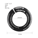 Maxbell MTB Bike Headset Base Spacer for Bicycle Aluminium Alloy Conversion Adapter D Base
