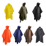 Maxbell Wet Weather Rain Poncho with Pocket Reusable Adult Emergency Outdoor Yellow