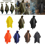 Maxbell Wet Weather Rain Poncho with Pocket Reusable Adult Emergency Outdoor Yellow