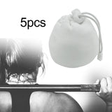 Maxbell 5Pcs Chalk Ball Bag Anti Slip Powder Bag for Fitness Weightlifting Workout