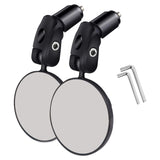 Maxbell 2Pcs Mountain Bike Handlebar Mirror Bicycle Rear View Mirrors Safety Cycling