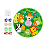 Maxbell Cartoon board Toys Home Wall Mounted with 8 Sticky Balls Games animal forest