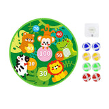 Maxbell Cartoon board Toys Home Wall Mounted with 8 Sticky Balls Games animal forest