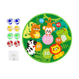 Maxbell Cartoon board Toys Home Wall Mounted with 8 Sticky Balls Games animal forest