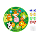 Maxbell Cartoon board Toys Home Wall Mounted with 8 Sticky Balls Games animal forest