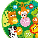 Maxbell Cartoon board Toys Home Wall Mounted with 8 Sticky Balls Games animal forest