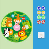 Maxbell Cartoon board Toys Home Wall Mounted with 8 Sticky Balls Games animal forest