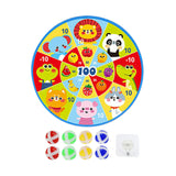 Maxbell Cartoon board Toys Home Wall Mounted with 8 Sticky Balls Games fruit animals