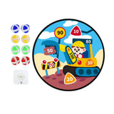 Maxbell Cartoon board Toys Home Wall Mounted with 8 Sticky Balls Games excavator