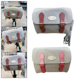 Maxbell Folding Bike Handlebar Bag Water Resistant Outdoor Bicycle Front Basket Gray