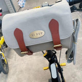 Maxbell Folding Bike Handlebar Bag Water Resistant Outdoor Bicycle Front Basket Gray