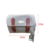 Maxbell Folding Bike Handlebar Bag Water Resistant Outdoor Bicycle Front Basket Gray