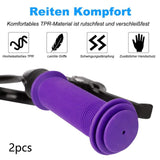 Maxbell 2Pcs Bicycle Handlebar Grips Non Slip Rubber MTB Bike Handle Grips Cycle Purple