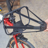 Maxbell Maxbell Folding Bike Carrier Bracket Front Carrier Frame High Load Bearing for bag Horizontal