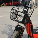 Maxbell Electric Bike Metal Basket Durable Easy to Install for Cycling Shopping