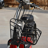 Maxbell Electric Bike Metal Basket Durable Easy to Install for Cycling Shopping