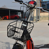 Maxbell Electric Bike Metal Basket Durable Easy to Install for Cycling Shopping