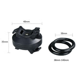 Maxbell Bike Flashlight Holder Lights Clamp for Bike Handle Bar 15mm to 32mm Bar